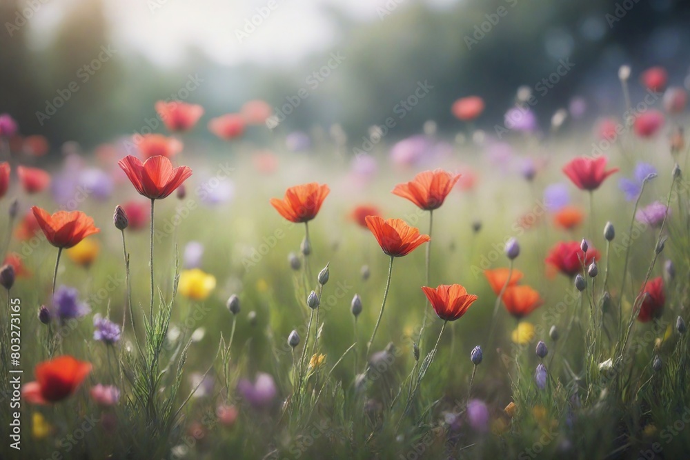 Fototapeta premium field of poppies