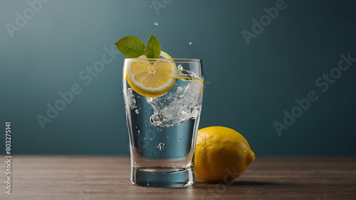 fresh lemonade in a glass