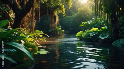 Amazing landscape tropical lake © Damian Sobczyk