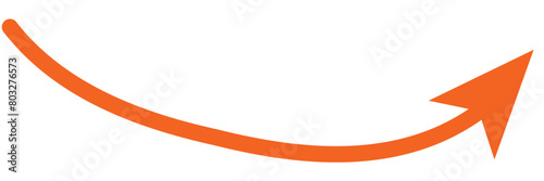 Curved orange arrow spiral sign symbol icon element shape isolated png