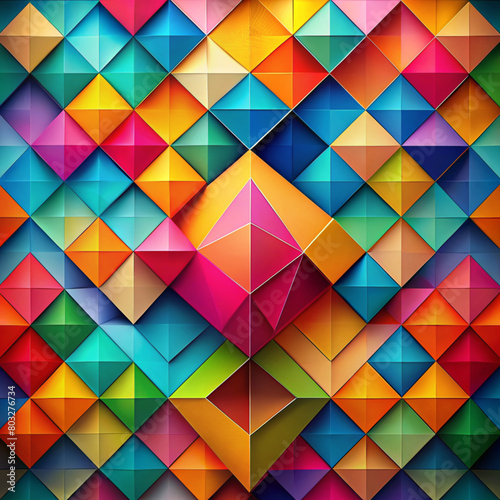 Inspirational illustration of an image of a colorful geom photo