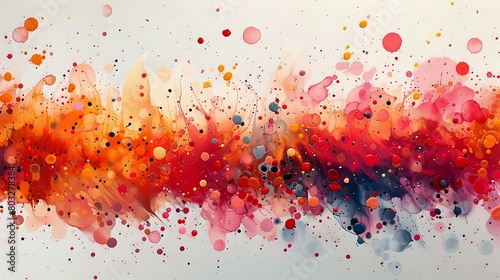 Lively and Spirited: Bursting Warm Hues on Canvas