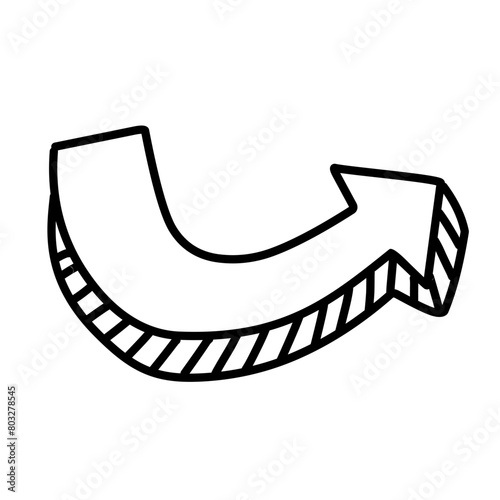 various doodle arrow sketch