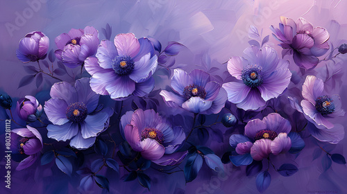 A Painting Showcasing Beautiful Purple Flowers ,
Magenta texture background with pattern high Quality
