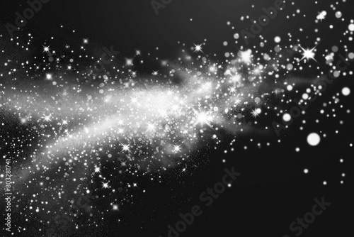 A black and white photo of stars, suitable for various design projects