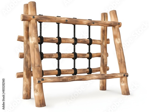 Wooden Monkey Bars Recreational Playground Equipment for Children's Outdoor Activities