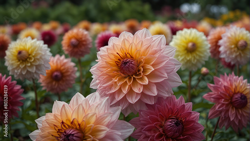 orange dahlia flower