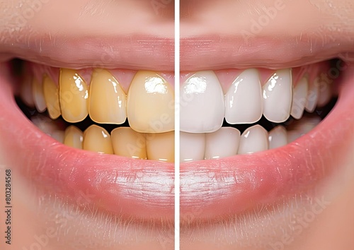 Transformation of Teeth: A Stunning Before and After Comparison showcasing the Remarkable Change in Dental Appearance