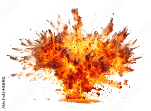 PNG  Explosion fire bonfire white background.