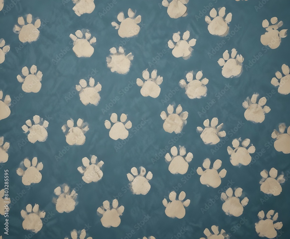 seamless pattern design of puppy paw prints seamless pattern design of puppy paw prints