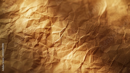 Close-up view of textured brown paper for artistic and design backgrounds