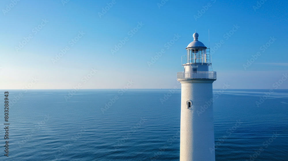 High above a Baltic Sea lighthouse in summer clear skies and gentle sea breezes capturing the essence of coastal serenity High above a Baltic Sea lighthouse in summer clear skies and gentle sea breezes capturing the essence of coastal serenity