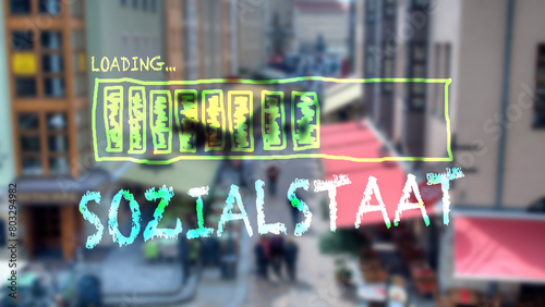 Fotografija Signposts the direct way to welfare State
