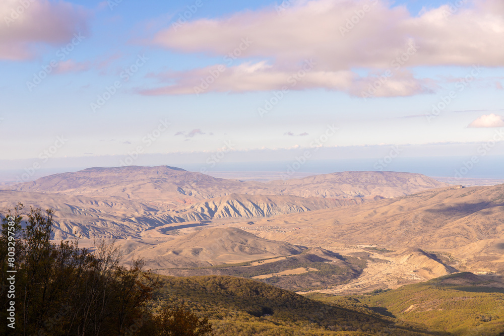 Beautiful mountain landscape in the Altyagadzhsky reserve.