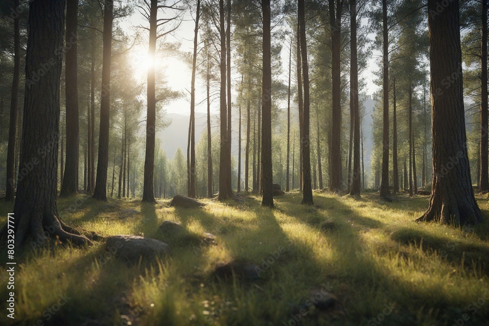 Fototapeta premium morning in the forest
