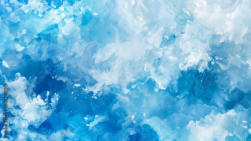 Cool Abstract Watercolor Background with Ice Elements ultra clear photo