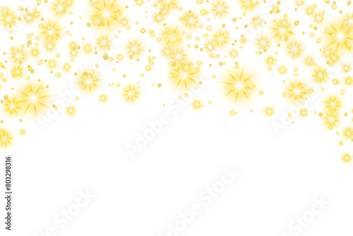 golden shining stars and glowing dust png. Bokeh star lights effect background. Christmas glowing stars on shiny dust background. summer sky stars
