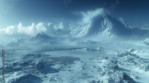 Frozen Battle Royale, generative ai photo