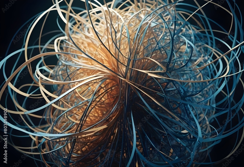abstract background with abstract wires abstract background with abstract wires