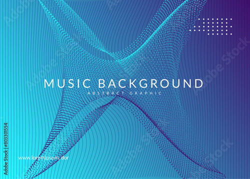 Music Event. Violet Sound Banner. Nightclub Audio Invitation. Festival Cover. Discotheque Electro Element. Party Design. Green Edm Background. Blue Music Event