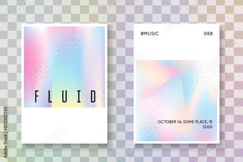 Color Background. Colourful White Brochure. Pink Abstract Paper. Geometry Texture. Fashion Screen. Holographic Shape. Digital Vector. Blue Color Background