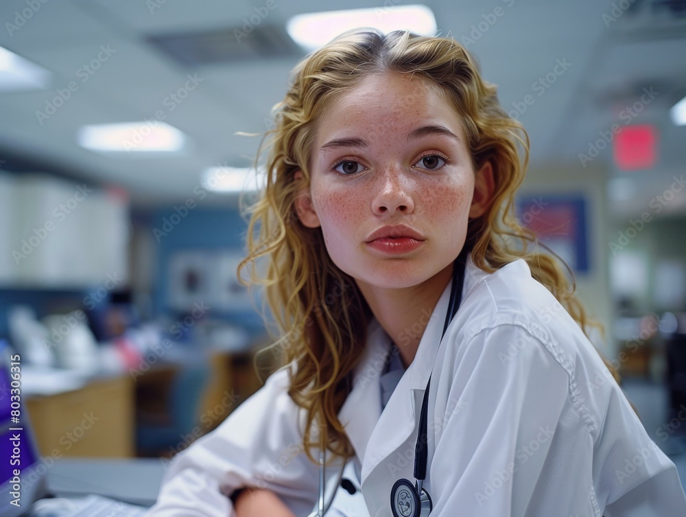 Portrait of a young female doctor Portrait of a young female doctor