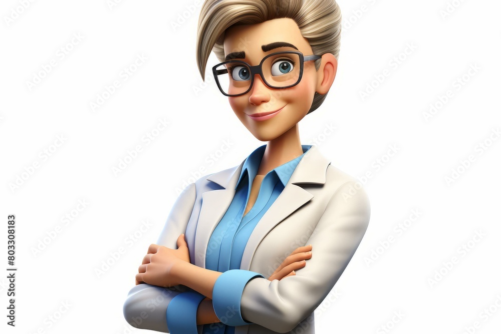 Confident businesswoman with crossed arms Confident businesswoman with crossed arms