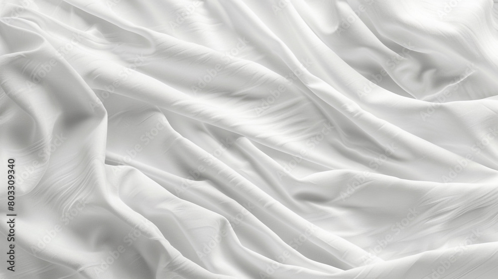 White Silk and Satin Fabric Texture Background with Smooth Wave Pattern. White Silk and Satin Fabric Texture Background with Smooth Wave Pattern.