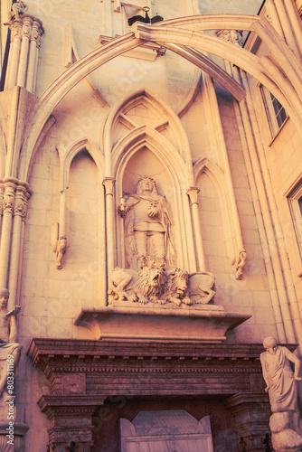 Matthias Corvinus memorial In Szekesfehervar,Hungary.