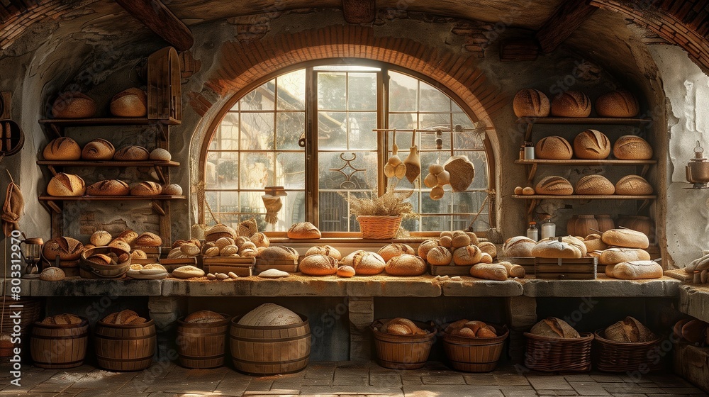 Morning Bakery Aroma, generative ai Morning Bakery Aroma, generative ai