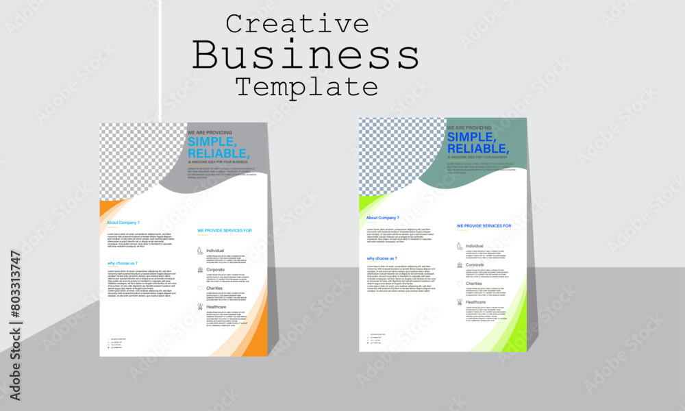 creative business flyer template design a4 color mode RGB promotion publication creative business flyer template design a4 color mode RGB promotion publication