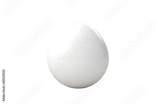 A white ball is sitting on a white background, transparent background