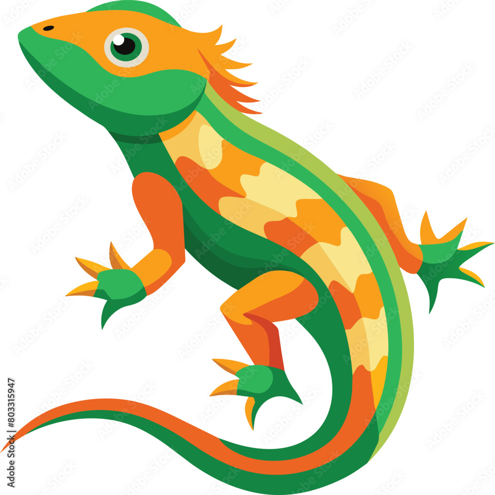 Fototapeta premium Lizard Vector Art. Lizard animal vector illustration