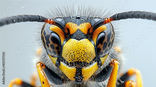 Close-up of a Wasp's Detailed Markings © Maquette Pro