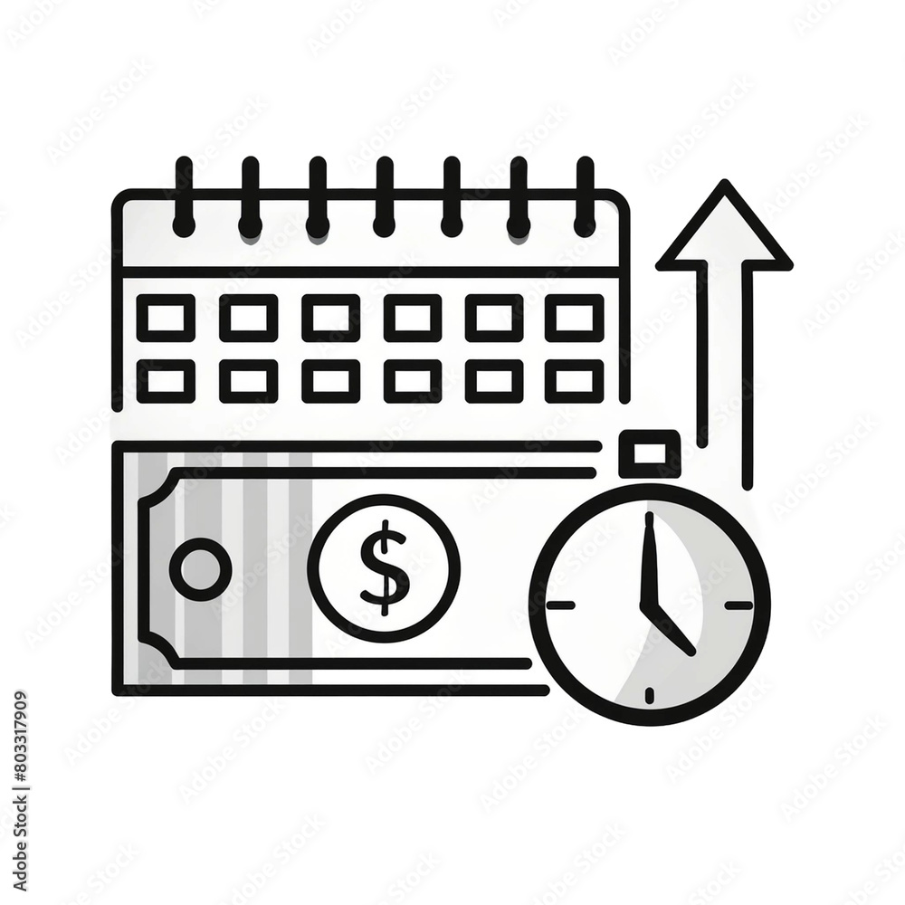 Illustration of Long-term Debt. Liabilities. Accounting. Balance Sheet. Business. Illustration of Long-term Debt. Liabilities. Accounting. Balance Sheet. Business.