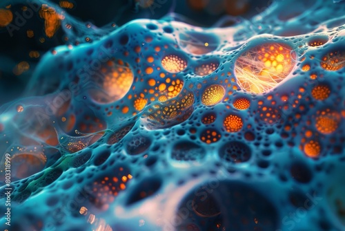 Cells, cellular matrix biological abstract background