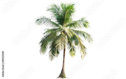 Tropical Palm tree isolated on Transparent background.