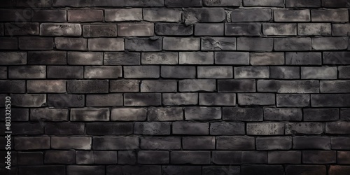 Dark Grunge Brick Wall Texture Background