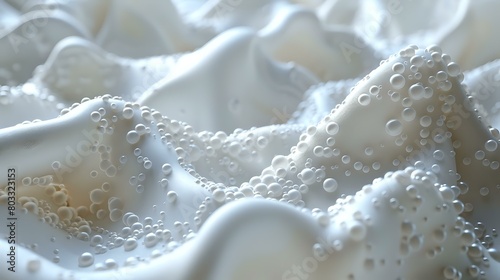 Texture and Lightness: Ethereal Foam Close-Up