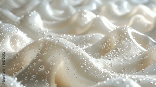 Lightness and Serenity: Ethereal Foam Close-Up Image