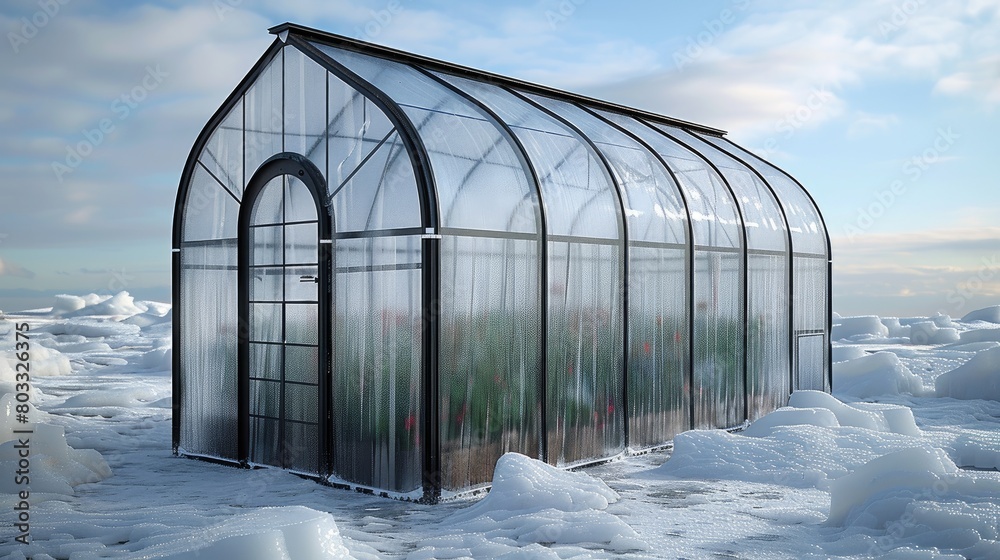 Enchanted Oasis: Sunlit Greenhouse Amidst Lush Garden Enchanted Oasis: Sunlit Greenhouse Amidst Lush Garden