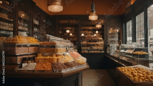 Coffee store and candies 