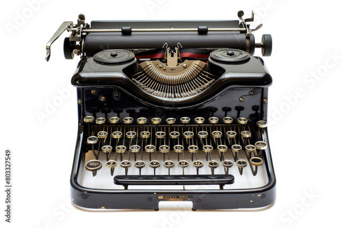 Classic black typewriter, pristine condition