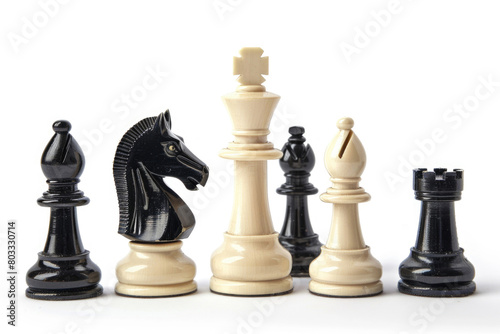Chess pieces, start position
