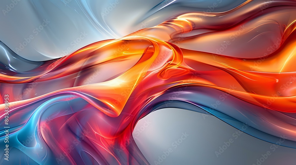 Dynamic Energy in Blue and Orange