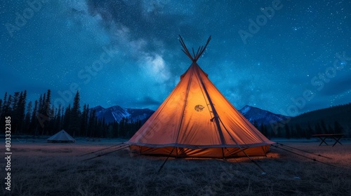 Camping under the Stars in a Teepee