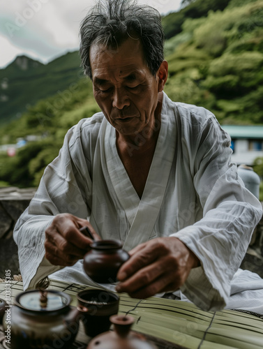 A peaceful tea ceremony on ...