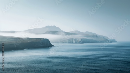 Misty Mountains and Ocean