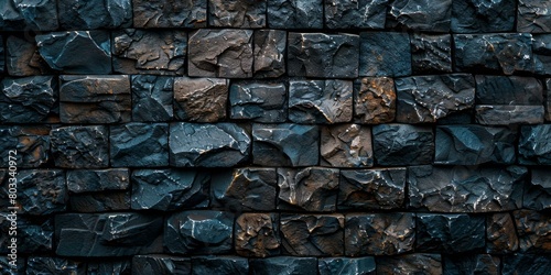 Dark rough stone wall texture background