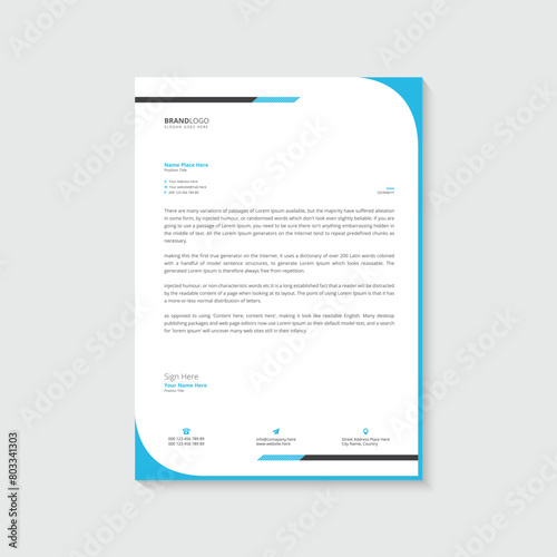 Company letterhead design template